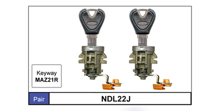 Door Locks pair NDL22J - Nice Products | Universal Auto Spares