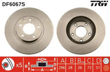 Brake Disc DF6067S - TRW