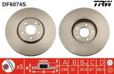 Brake Disc DF6074S - TRW