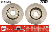 Brake Disc DF6108S - TRW