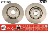 Brake Disc DF6113S - TRW