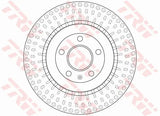 Brake Disc DF6175S - TRW