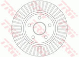 Brake Disc DF6251 - TRW