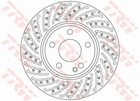 Brake Disc DF6262S - TRW