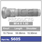 Wheel Stud S605 - Nice Products | Universal Auto Spares