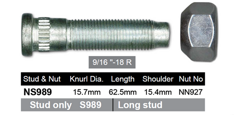 Stud & Nut NS989 - Nice Products | Universal Auto Spares