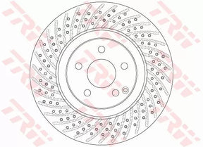 Brake Disc DF6433S - TRW