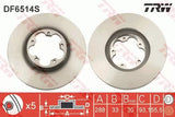 Brake Disc DF6514S - TRW