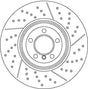 Brake Disc DF6600S - TRW