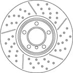 Brake Disc DF6604S - TRW
