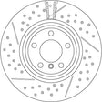 Brake Disc DF6606S - TRW