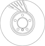 Brake Disc DF6612S - TRW