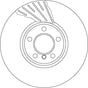 Brake Disc DF6612S - TRW