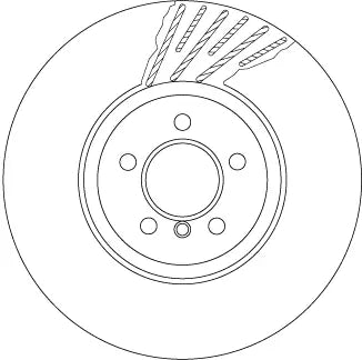 Brake Disc DF6613S - TRW