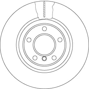 Brake Disc DF6616S - TRW