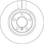 Brake Disc DF6616S - TRW