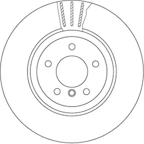 Brake Disc DF6624S - TRW