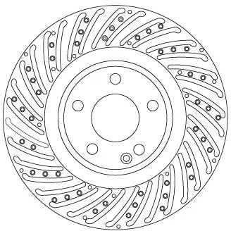 Brake Disc DF6633 - TRW