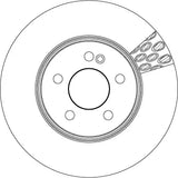 Brake Disc DF6641S - TRW