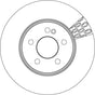 Brake Disc DF6641S - TRW