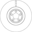 Brake Disc DF6651S - TRW