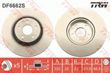 Brake Disc DF6662S - TRW