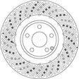 Brake Disc DF6674S - TRW