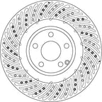 Brake Disc DF6674S - TRW