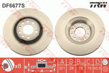 Brake Disc DF8677S - TRW