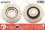 Brake Disc DF6687S - TRW