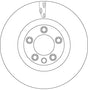 Brake Disc DF8772S - TRW