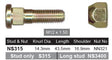 Stud & Nut NS315 - Nice Products | Universal Auto Spares