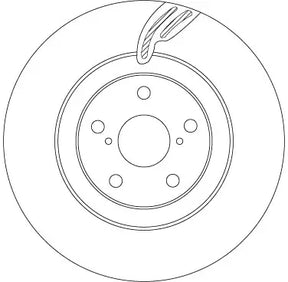 Brake Disc DF6792S - TRW