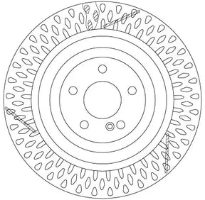 Brake Disc DF6822S - TRW