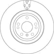 Brake Disc DF6833S - TRW
