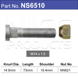 Stud & Nut NS6510 - Nice Products | Universal Auto Spares