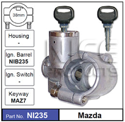 Ignition Lock (NLA) NI235 - Nice Products | Universal Auto Spares