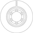 Brake Disc DF6984 - TRW