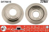 Brake Disc DF7061S - TRW