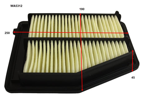 Air Filter A1815 Fits Honda WA5312 - Wesfil | Universal Auto Spares