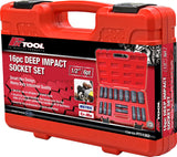 16 Piece Deep Impact Socket Set Smart Hex Design - PKTool | Universal Auto Spares