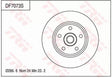 Brake Disc DF7073S - TRW