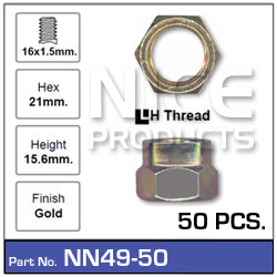 Hub-Nut NN49-50 - Nice Products | Universal Auto Spares