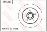 Brake Disc DF7140S - TRW