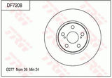 Brake Disc DF7208S - TRW