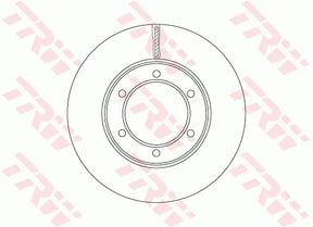 Brake Disc DF7226S - TRW