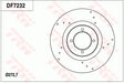 Brake Disc DF7232S - TRW