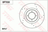 Brake Disc DF7232S - TRW