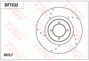 Brake Disc DF7233S - TRW