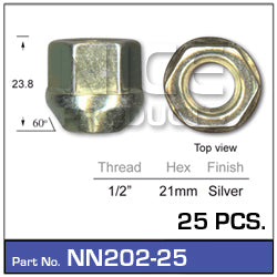 Wheel Nut NN202-25 - Nice Products | Universal Auto Spares
